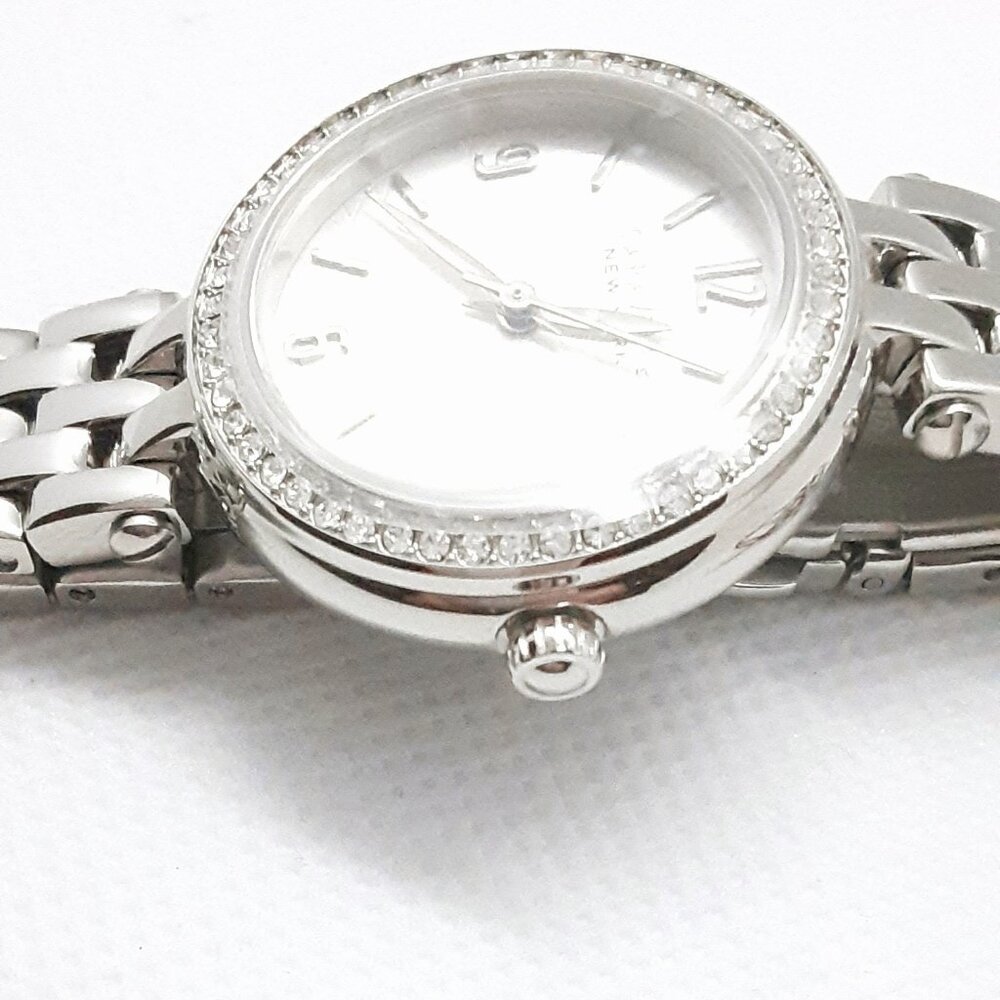 NEW With Tags Authentic Bulova Ladies Silver Tone and cz Watch - Picture 14 of 15